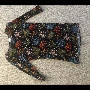 Black floral dress